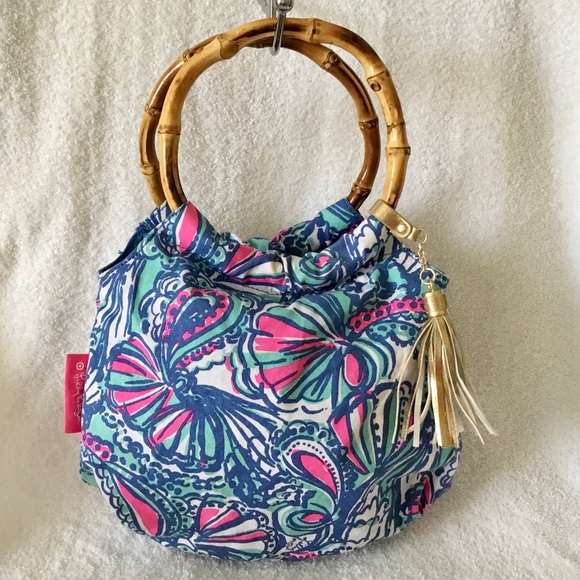 Lilly Pulitzer Handbags - Lilly Pulitzer Bamboo handle bag